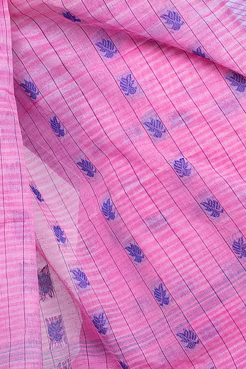 Pink Pure Cotton KotkiTat Tant Saree (890)